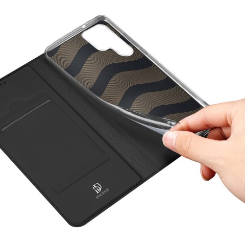 Dux Ducis Skin Pro etui Samsung Galaxy S23 Ultra pokrowiec z klapką portfel na kartę podstawka czarne