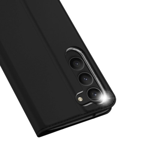 Dux Ducis Skin Pro etui Samsung Galaxy S23 pokrowiec z klapką portfel na kartę podstawka czarne