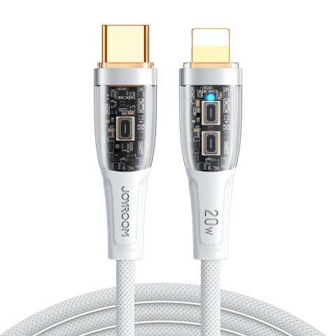 Kabel Joyroom Star-Cloud Series A3 USB-C / Lightning 20W 1.2m z inteligentnym wyłącznikiem - biały Kabel Joyroom Star-Cloud Series A3 USB-C / Lightning 20W 1.2m z inteligentnym wyłącznikiem - biały