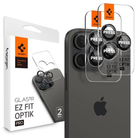 Osłona aparatu Spigen Glas.tR EZ Fit Optik Camera Protector na iPhone 14 Pro / Pro Max / 15 Pro / Pro Max / 16 Pro / Pro Max - c