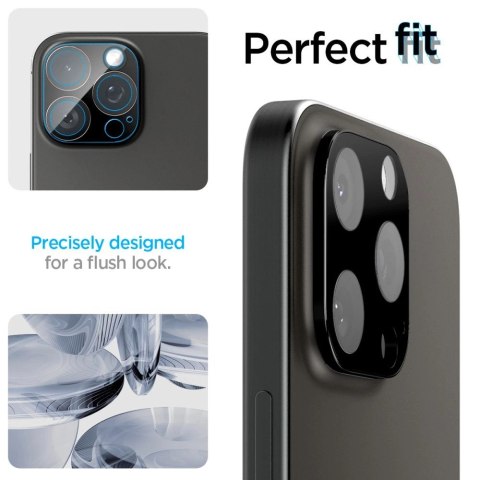 Osłona aparatu Spigen Optik.tR Camera Protector na iPhone 14 Pro / Pro Max / 15 Pro / Pro Max / 16 Pro / Pro Max- czarna 2 szt.