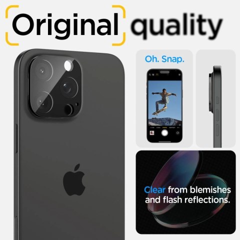 Osłona aparatu Spigen Optik.tR Camera Protector na iPhone 14 Pro / Pro Max / 15 Pro / Pro Max / 16 Pro / Pro Max- czarna 2 szt.