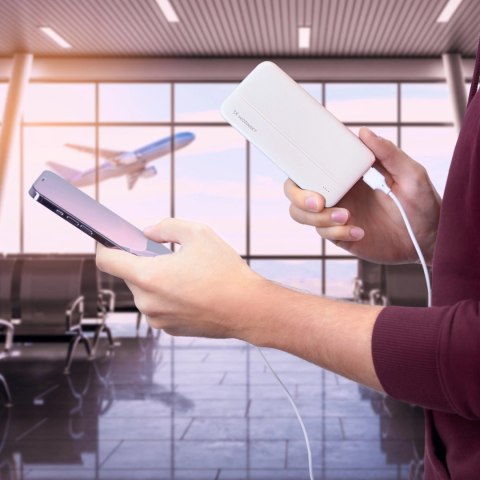 Wozinsky powerbank Li-Po 10000mAh 2 x USB biały (WPBWE1) Wozinsky powerbank Li-Po 10000mAh 2 x USB biały (WPBWE1)