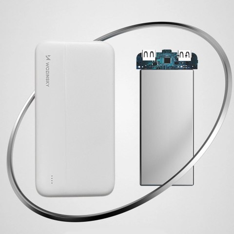 Wozinsky powerbank Li-Po 10000mAh 2 x USB biały (WPBWE1) Wozinsky powerbank Li-Po 10000mAh 2 x USB biały (WPBWE1)