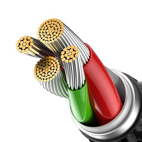 Baseus Glimmer Series kabel USB-A - Lightning 480Mb/s 2.4A 2m czarny Baseus Glimmer Series kabel USB-A - Lightning 480Mb/s 2.4A 2m czarny