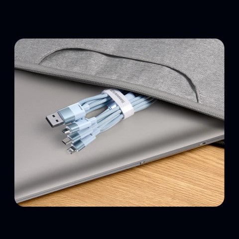 Kabel 3w1 USB - micro USB / Lightning / USB C 3.5A 1.2m Baseus StarSpeed - czarny Kabel 3w1 USB - micro USB / Lightning / USB C 3.5A 1.2m Baseus StarSpeed - czarny