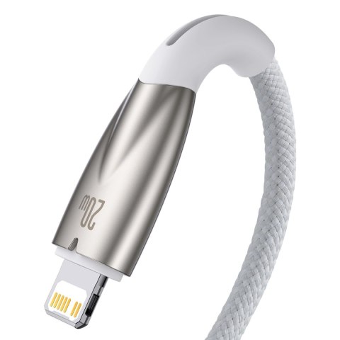 Kabel Baseus CADH000002 Lightning - USB-C PD 20W 480Mb/s 1m - biały Kabel Baseus CADH000002 Lightning - USB-C PD 20W 480Mb/s 1m - biały