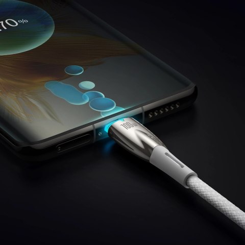 Kabel Baseus CADH000802 USB-C - USB-C PD 100W 5A 480Mb/s 2m - biały Kabel Baseus CADH000802 USB-C - USB-C PD 100W 5A 480Mb/s 2m - biały