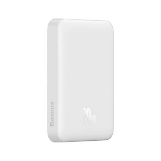 Powerbank Baseus Magnetic Mini 10000mAh USB-C PD 20W / MagSafe 15W - biały + kabel USB-C