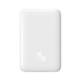 Powerbank Baseus Magnetic Mini 10000mAh USB-C PD 20W / MagSafe 15W - biały + kabel USB-C