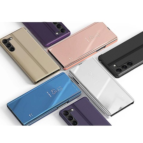 Clear View Case etui do Samsung Galaxy S23+ pokrowiec z klapką czarne Clear View Case etui do Samsung Galaxy S23+ pokrowiec z klapką czarne