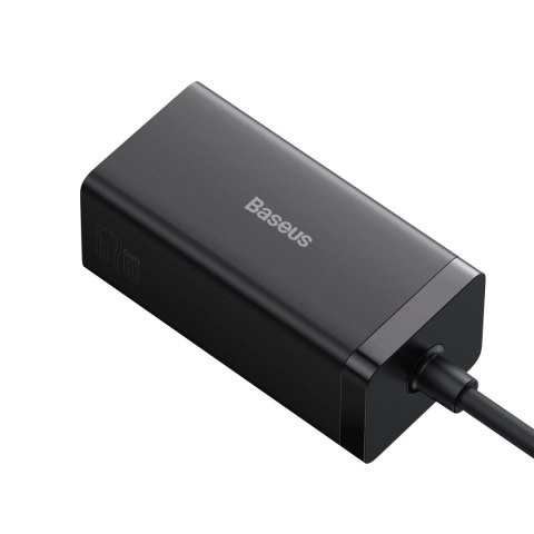 Ładowarka sieciowa GaN5 Baseus CCGP110201 67W HUB HDMI 2x USB-C / USB-A / HDMI 4K 30Hz 1,5m - czarna + kabel USB-C - USB-C 100W Ładowarka sieciowa GaN5 Baseus CCGP110201 67W HUB HDMI 2x USB-C / USB-A / HDMI 4K 30Hz 1,5m - czarna + kabel USB-C - USB-C 100W