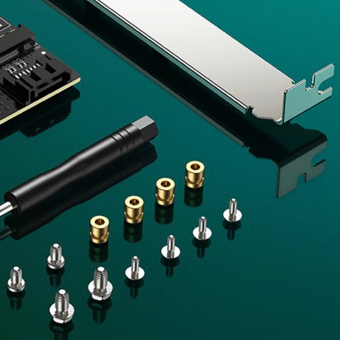Ugreen karta rozszerzeń adapter dysku M.2 NVMe SATA (M, M+B key) PCIe 3.0 x4 32Gbps (CM302) Ugreen karta rozszerzeń adapter dysku M.2 NVMe SATA (M, M+B key) PCIe 3.0 x4 32Gbps (CM302)