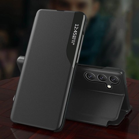 Eco Leather View Case etui Samsung Galaxy A54 5G z klapką podstawka czarne Eco Leather View Case etui Samsung Galaxy A54 5G z klapką podstawka czarne