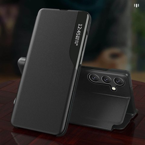 Eco Leather View Case etui Samsung Galaxy A54 5G z klapką podstawka czarne Eco Leather View Case etui Samsung Galaxy A54 5G z klapką podstawka czarne
