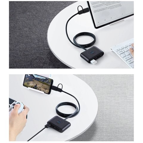 Ugreen HUB 4w1 USB-C - 4xUSB 3.0 5Gb/s 1m czarny (CR113) Ugreen HUB 4w1 USB-C - 4xUSB 3.0 5Gb/s 1m czarny (CR113)