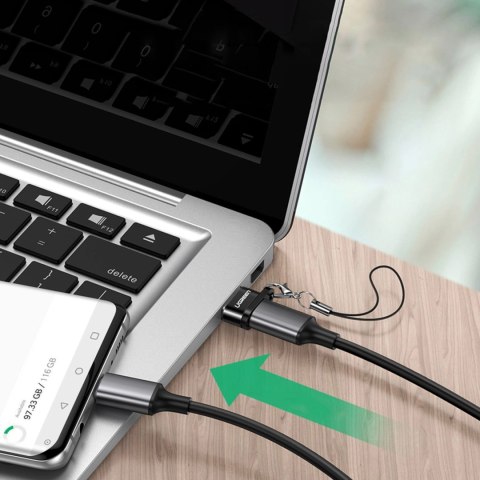 Adapter Ugreen US280 50568 USB-C 3.1 (żeński) / USB-A 2.0 (męski) - czarny Adapter Ugreen US280 50568 USB-C 3.1 (żeński) / USB-A 2.0 (męski) - czarny