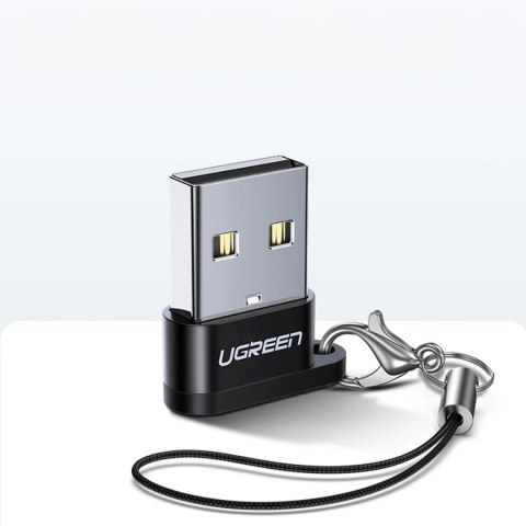Adapter Ugreen US280 50568 USB-C 3.1 (żeński) / USB-A 2.0 (męski) - czarny Adapter Ugreen US280 50568 USB-C 3.1 (żeński) / USB-A 2.0 (męski) - czarny