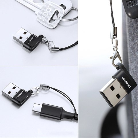 Adapter Ugreen US280 50568 USB-C 3.1 (żeński) / USB-A 2.0 (męski) - czarny Adapter Ugreen US280 50568 USB-C 3.1 (żeński) / USB-A 2.0 (męski) - czarny