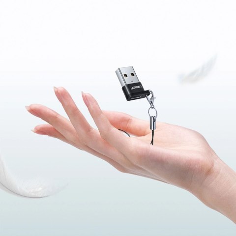 Adapter Ugreen US280 50568 USB-C 3.1 (żeński) / USB-A 2.0 (męski) - czarny Adapter Ugreen US280 50568 USB-C 3.1 (żeński) / USB-A 2.0 (męski) - czarny