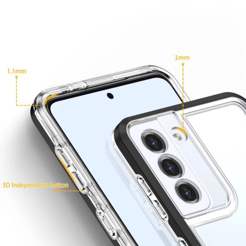 Clear 3in1 etui do Samsung Galaxy S23+ silikonowy pokrowiec z ramką czarne Clear 3in1 etui do Samsung Galaxy S23+ silikonowy pokrowiec z ramką czarne