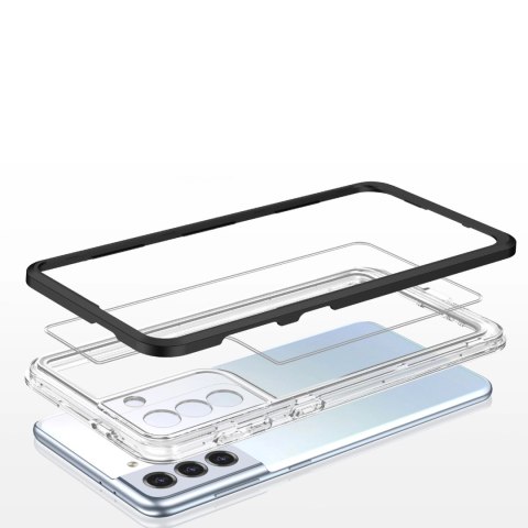 Clear 3in1 etui do Samsung Galaxy S23+ silikonowy pokrowiec z ramką czarne Clear 3in1 etui do Samsung Galaxy S23+ silikonowy pokrowiec z ramką czarne