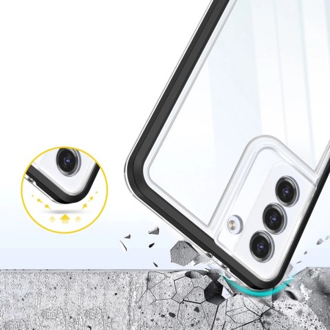 Clear 3in1 etui do Samsung Galaxy S23+ silikonowy pokrowiec z ramką czarne Clear 3in1 etui do Samsung Galaxy S23+ silikonowy pokrowiec z ramką czarne