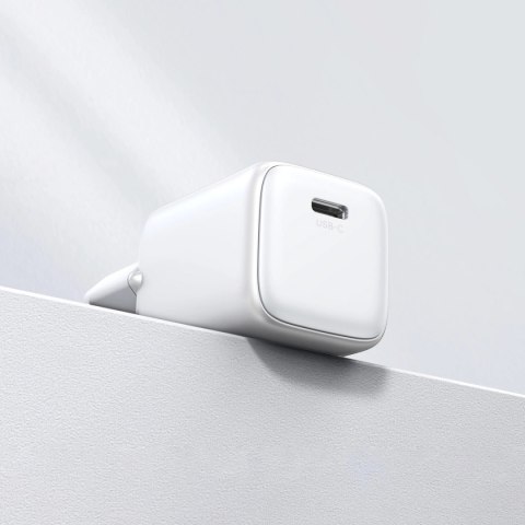 Ładowarka Ugreen Nexode mini CD318 15324 sieciowa GaN 20W USB-C PD 3.0 / QC 4.0 - biała