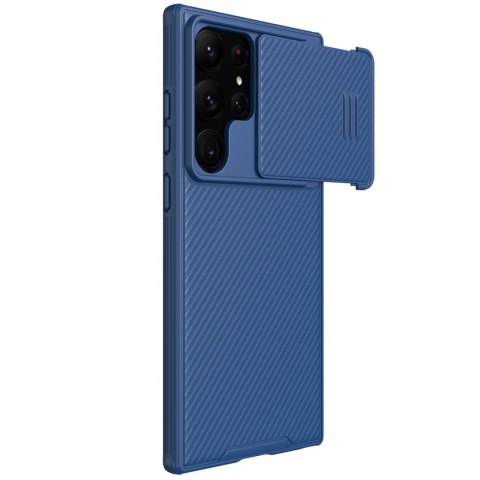 Nillkin CamShield S Case etui Samsung Galaxy S23 Ultra pancerny pokrowiec osłona na aparat niebieskie