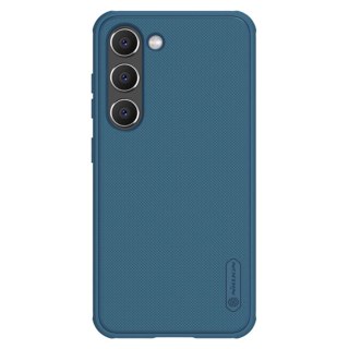 Nillkin Super Frosted Shield Pro etui Samsung Galaxy S23+ pancerny pokrowiec + podstawka na telefon niebieskie