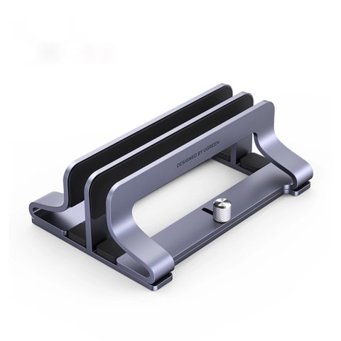 Stojak pionowy na 2 urządzenia Ugreen LP258 aluminiowy na laptop tablet - srebrny Stojak pionowy na 2 urządzenia Ugreen LP258 aluminiowy na laptop tablet - srebrny