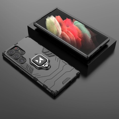 Wozinsky Ring Armor etui Samsung Galaxy S23 Ultra pancerny pokrowiec uchwyt magnetyczny ring czarne Wozinsky Ring Armor etui Samsung Galaxy S23 Ultra pancerny pokrowiec uchwyt magnetyczny ring czarne
