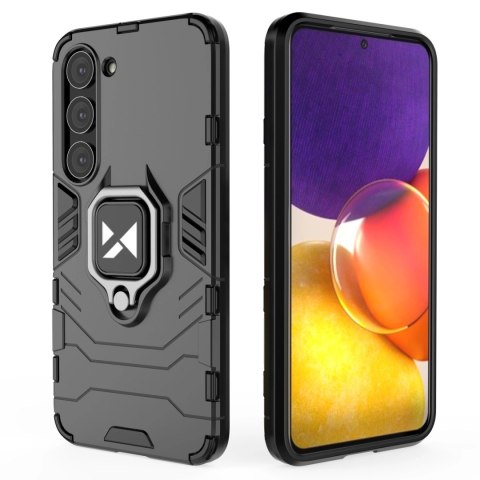 Wozinsky Ring Armor etui Samsung Galaxy S23+ pancerny pokrowiec uchwyt magnetyczny ring czarne Wozinsky Ring Armor etui Samsung Galaxy S23+ pancerny pokrowiec uchwyt magnetyczny ring czarne