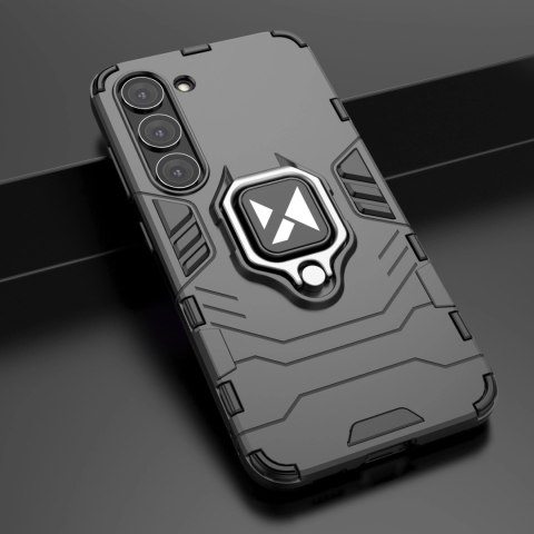 Wozinsky Ring Armor etui Samsung Galaxy S23+ pancerny pokrowiec uchwyt magnetyczny ring czarne Wozinsky Ring Armor etui Samsung Galaxy S23+ pancerny pokrowiec uchwyt magnetyczny ring czarne