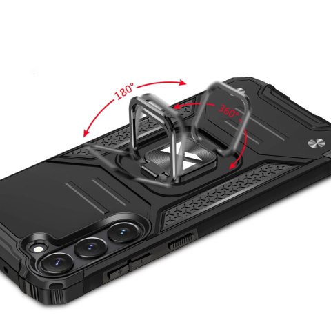 Wozinsky Ring Armor etui Samsung Galaxy S23 pancerny pokrowiec uchwyt magnetyczny ring czarne Wozinsky Ring Armor etui Samsung Galaxy S23 pancerny pokrowiec uchwyt magnetyczny ring czarne