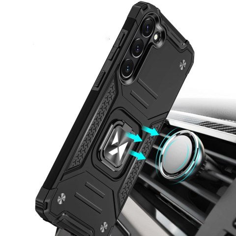 Wozinsky Ring Armor etui Samsung Galaxy S23 pancerny pokrowiec uchwyt magnetyczny ring czarne Wozinsky Ring Armor etui Samsung Galaxy S23 pancerny pokrowiec uchwyt magnetyczny ring czarne