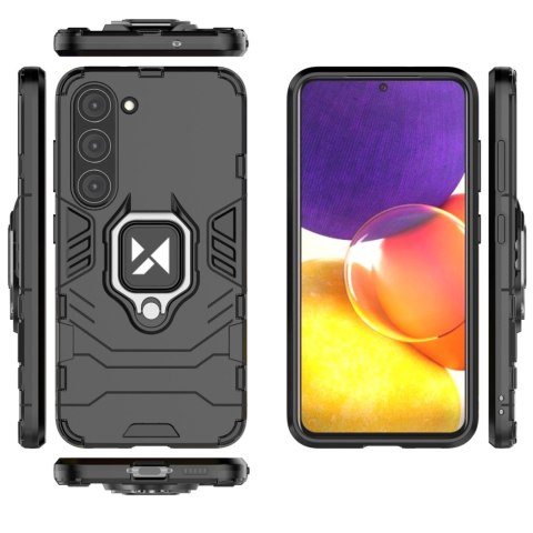 Wozinsky Ring Armor etui Samsung Galaxy S23 pancerny pokrowiec uchwyt magnetyczny ring czarne Wozinsky Ring Armor etui Samsung Galaxy S23 pancerny pokrowiec uchwyt magnetyczny ring czarne