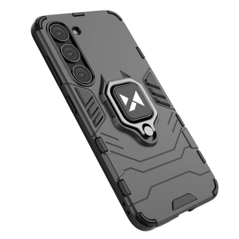 Wozinsky Ring Armor etui Samsung Galaxy S23 pancerny pokrowiec uchwyt magnetyczny ring czarne Wozinsky Ring Armor etui Samsung Galaxy S23 pancerny pokrowiec uchwyt magnetyczny ring czarne