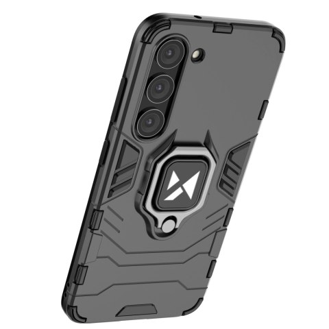 Wozinsky Ring Armor etui Samsung Galaxy S23 pancerny pokrowiec uchwyt magnetyczny ring czarne Wozinsky Ring Armor etui Samsung Galaxy S23 pancerny pokrowiec uchwyt magnetyczny ring czarne