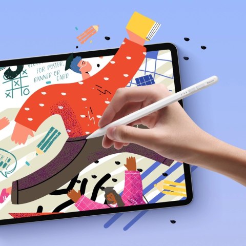 Aktywny rysik stylus do iPad Baseus Smooth Writing 2 SXBC060202 - biały