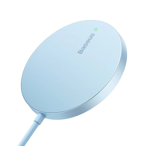 Baseus Simple Mini3 ładowarka magnetyczna MagSafe Qi 15W niebieska Baseus Simple Mini3 ładowarka magnetyczna MagSafe Qi 15W niebieska