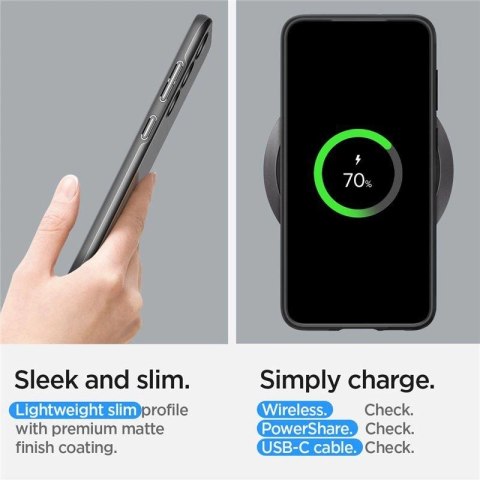 Etui Spigen Thin Fit na Samsung Galaxy S23 - czarne