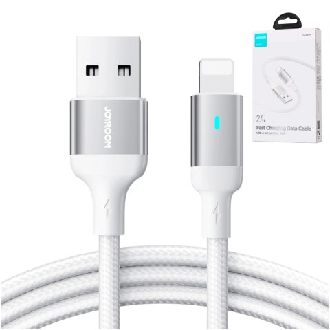 Kabel Joyroom Extraordinary Series A10 USB-A / Lightning 2.4A 1.2 m - biały Kabel Joyroom Extraordinary Series A10 USB-A / Lightning 2.4A 1.2 m - biały