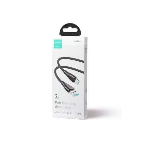 Kabel Joyroom Surpass Series A11 USB-A / USB-C 3A 1.2 m - czarny Kabel Joyroom Surpass Series A11 USB-A / USB-C 3A 1.2 m - czarny