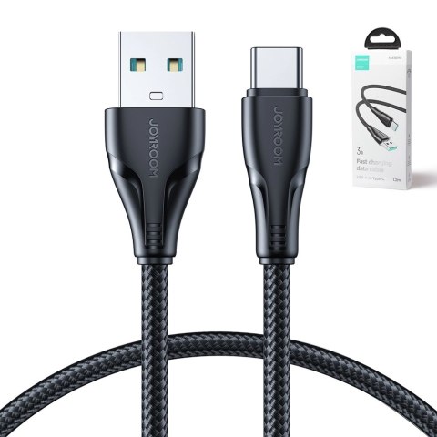 Kabel Joyroom Surpass Series A11 USB-A / USB-C 3A 1.2 m - czarny Kabel Joyroom Surpass Series A11 USB-A / USB-C 3A 1.2 m - czarny