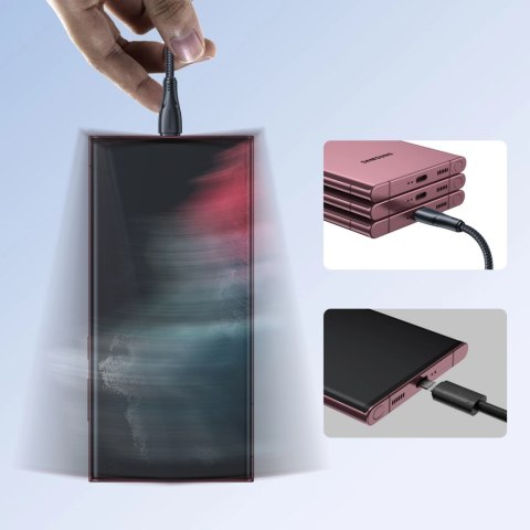 Kabel Joyroom Surpass Series A11 USB-A / USB-C 3A 1.2 m - czarny Kabel Joyroom Surpass Series A11 USB-A / USB-C 3A 1.2 m - czarny