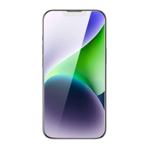 Baseus szkło hartowane do iPhone 14 Plus / 13 Pro Max na cały ekran z osłoną na głośnik 0.4mm + zestaw montażowy