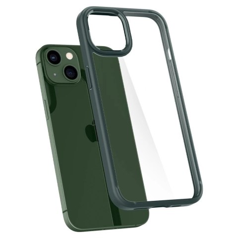Etui Spigen Ultra Hybrid na iPhone 13 - ciemnozielone Etui Spigen Ultra Hybrid na iPhone 13 - ciemnozielone