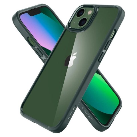 Etui Spigen Ultra Hybrid na iPhone 13 - ciemnozielone Etui Spigen Ultra Hybrid na iPhone 13 - ciemnozielone