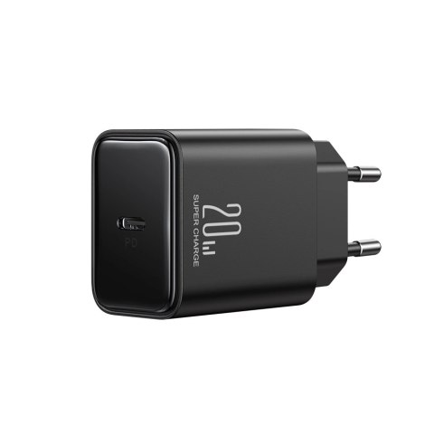 Ładowarka USB C 20W PD Joyroom JR-TCF06 z kablem USB C - Lightning - czarna Ładowarka USB C 20W PD Joyroom JR-TCF06 z kablem USB C - Lightning - czarna